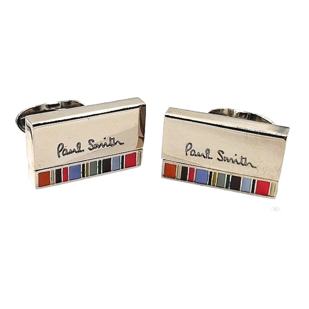 Paul Smith Vintage Rectangle Reversible Cufflinks in Silver